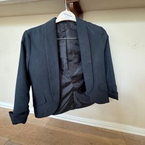 Express Black Cropped Blazer